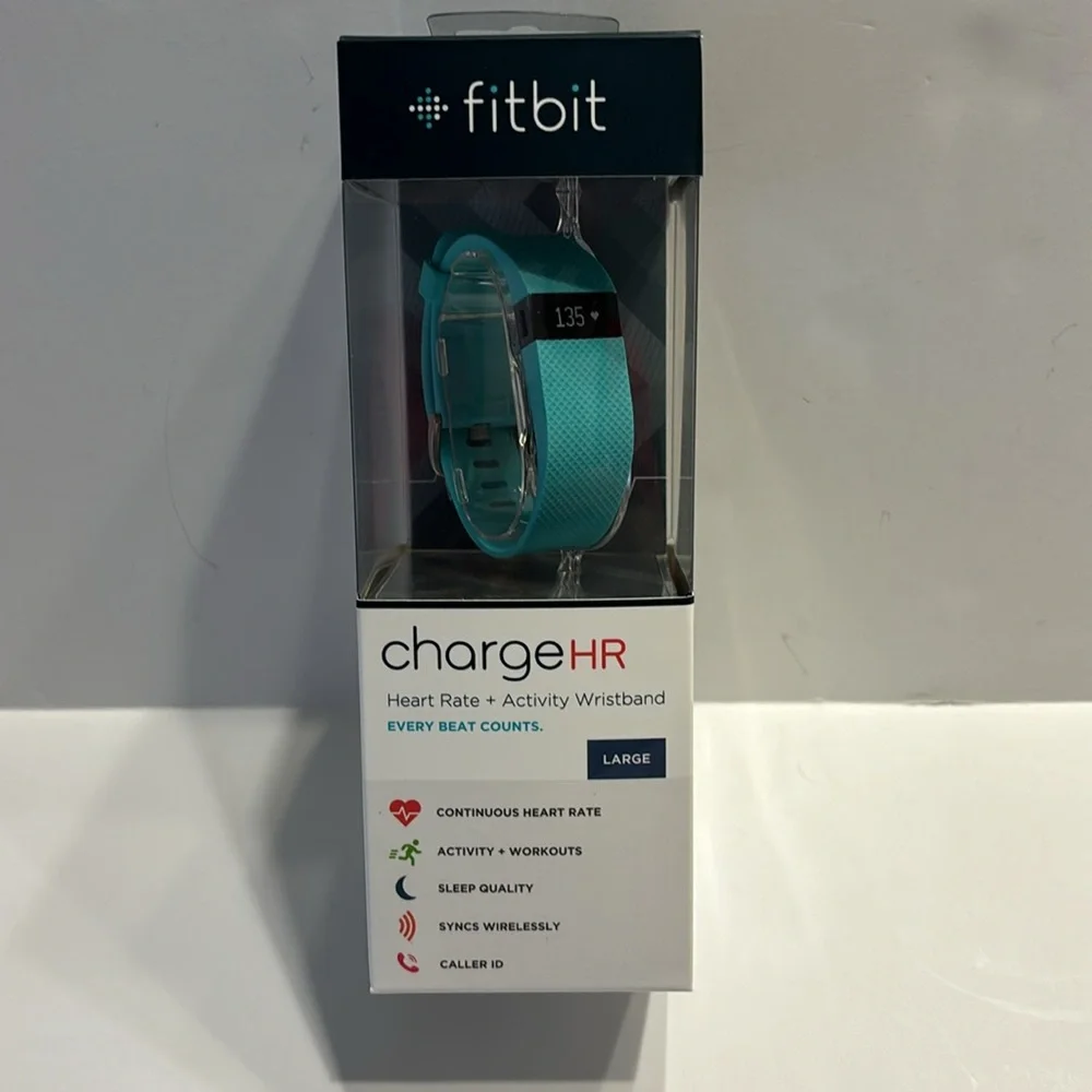 Fitbit Charge HR Wireless Activity Wristband Teal Large